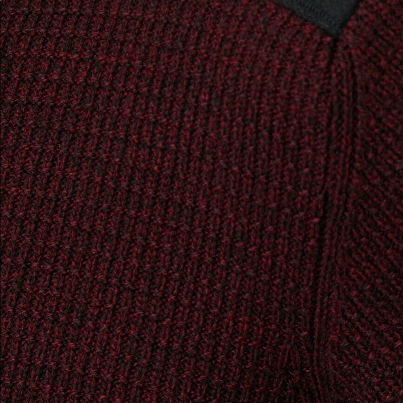 Koton Men’s Bordeaux Shoulder Patch Sweater XL - Picture 3 of 4